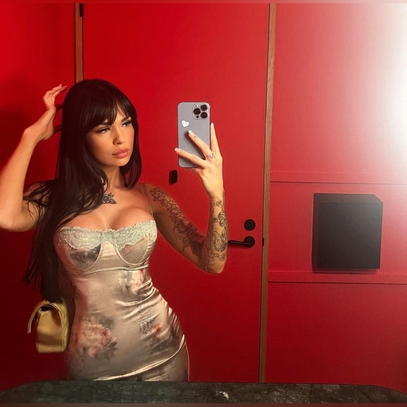 NWT House of CB, Venus Dress - Floral Dress in Cream & Floral - Picture 7 of 11